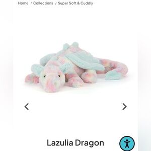 Jellycat Lazulia Dragon 🐉 🩷 NWT